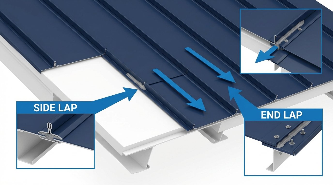 metal roof installation diagram