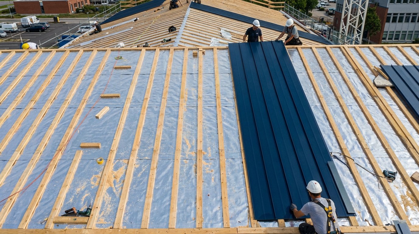 roof deck construction air gap