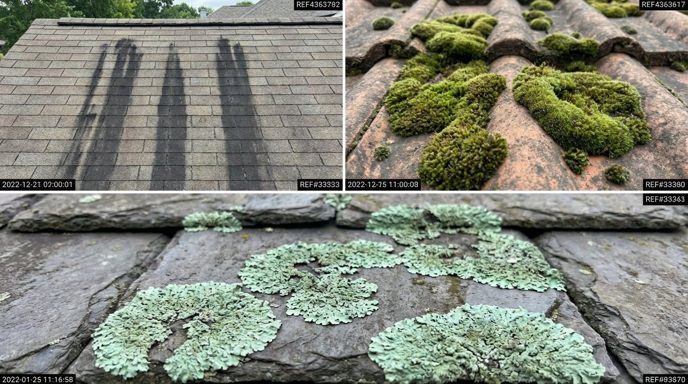 Algae vs. Moss and Lichen