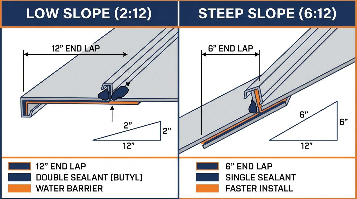 technical comparison diagram roof
