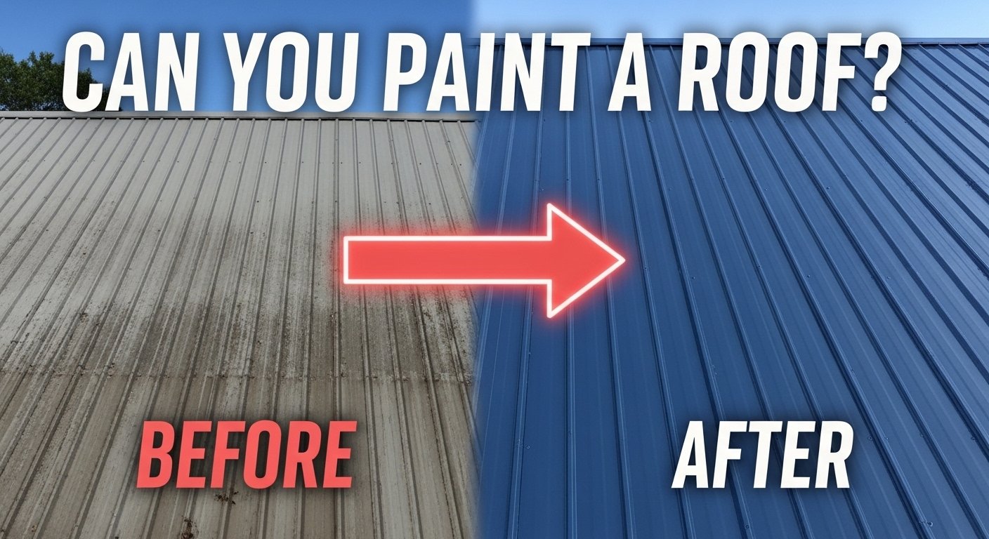 can you paint a roof
