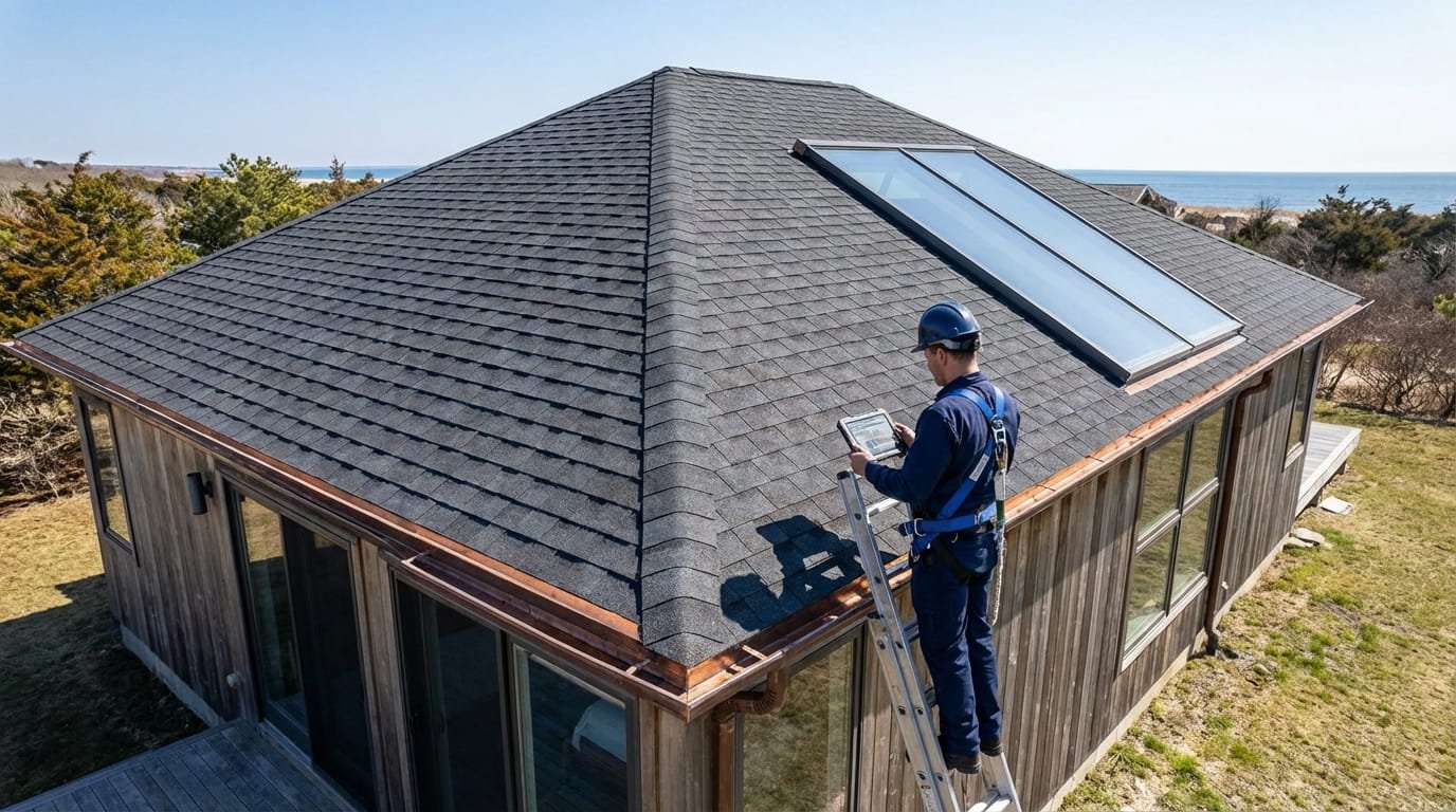 Professional roof inspection by EZ Builders NY to evaluate repair vs replacement.