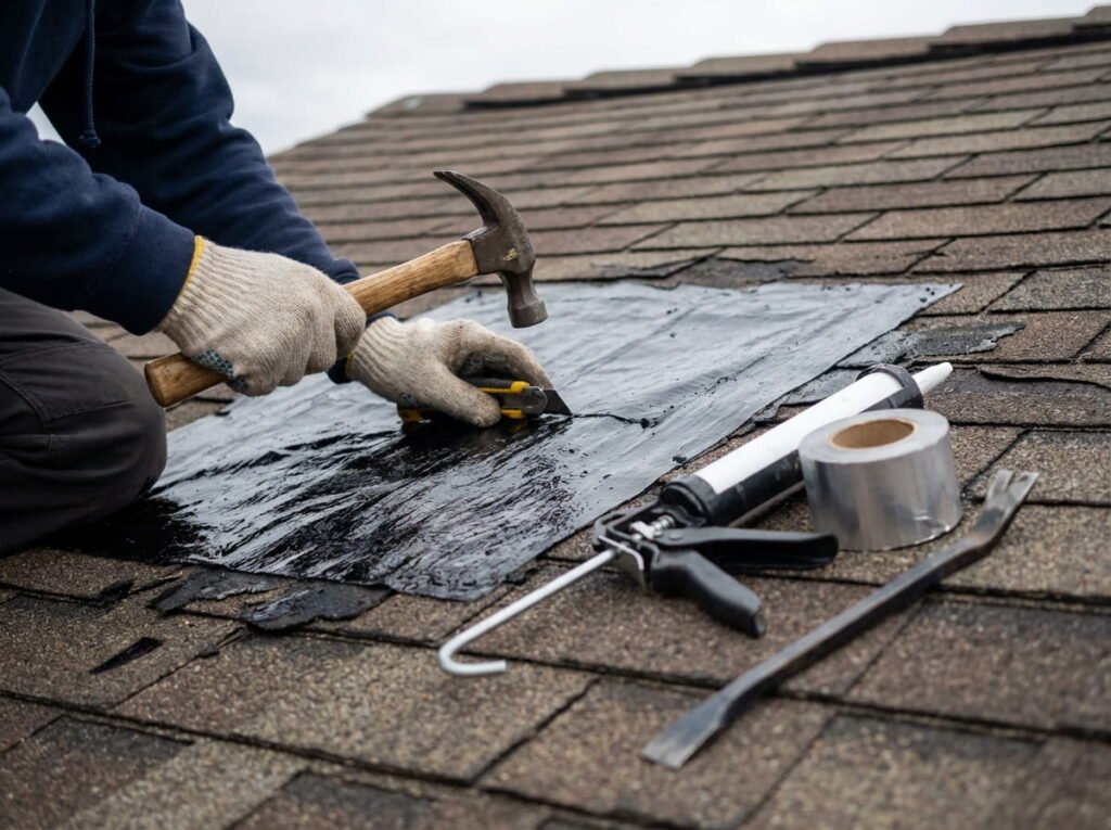 Emergency roof repair reducing long-term repair costs through quick action