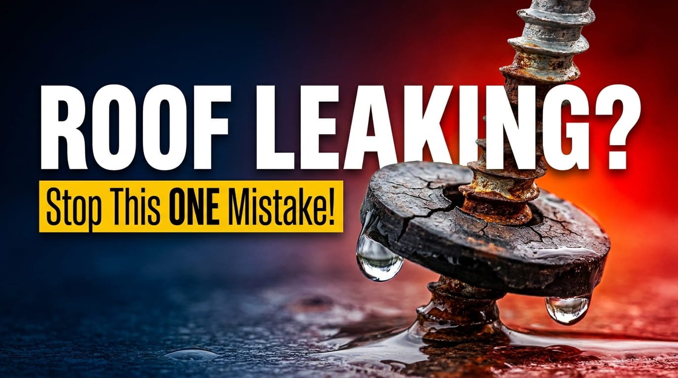 Corroded screw leaking